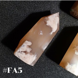 FA5 ซากุระอาเกต Sakura Agate ทรงแท่ง #point #tower แท่งใหญ่ ฐานกว้าง สูง 6.8 cm