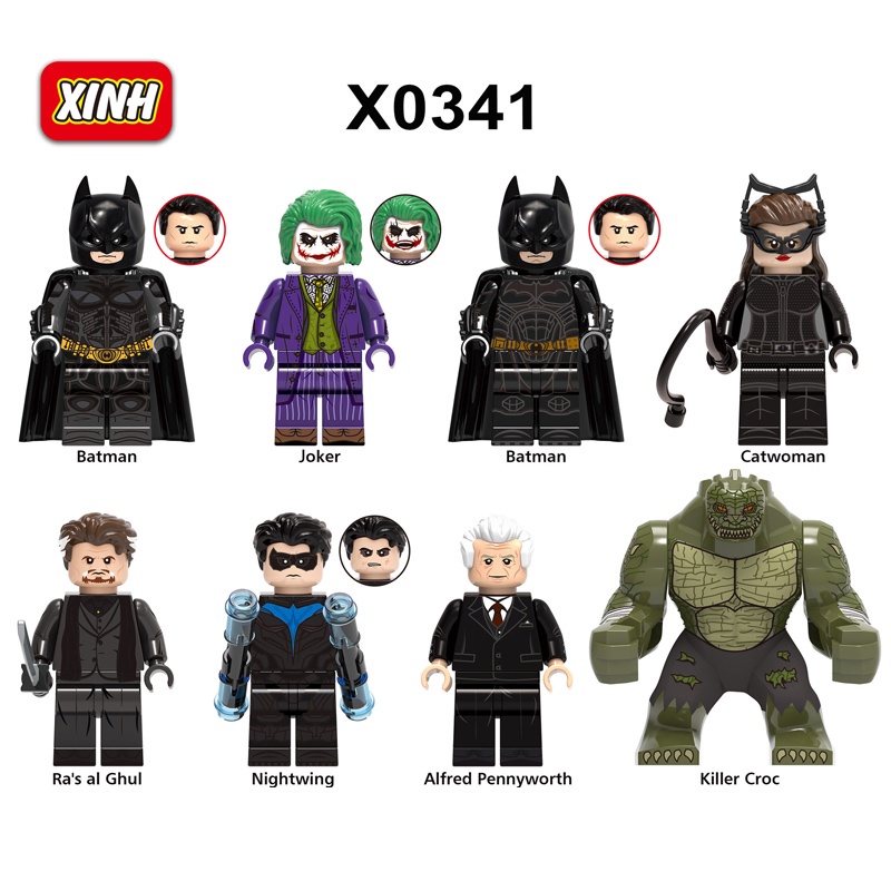 DC Joker Killer Croc Figures Nightwing Building Blocks ของเล่นเด็ก
