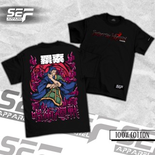 เสื้อยืดแฟชั่น - SEF เครื่องแต่งกาย Jujutsu ไคเซ็นซีรีส์ โกโจ ซาโตรุ ยูนิเซ็กซ์ เสื้อยืดผ้าฝ้าย KEN