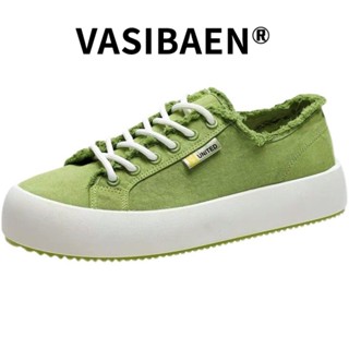 VASIBAEN ผู้ชายเวอร์ชั่นเกาหลีเทรนด์แฟชั่นใหม่การออกแบบที่หลากหลายรองเท้าผ้าใบลำลอง