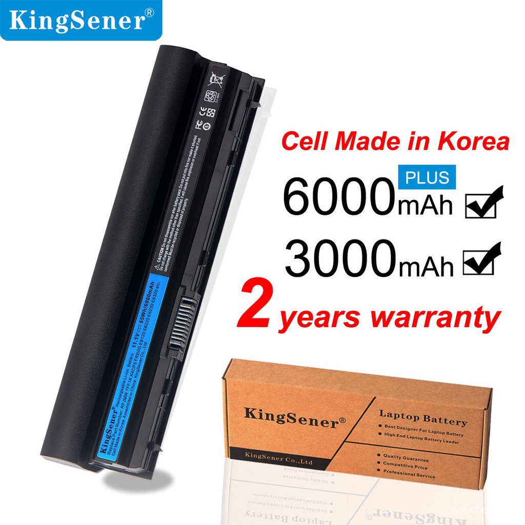 KingSener 11.1V 6000MAh RFJMW 7FF1K แบตเตอรี่แล็ปท็อปสำหรับ DELL Latitude E6320 E6330 E6220 E6230 E6