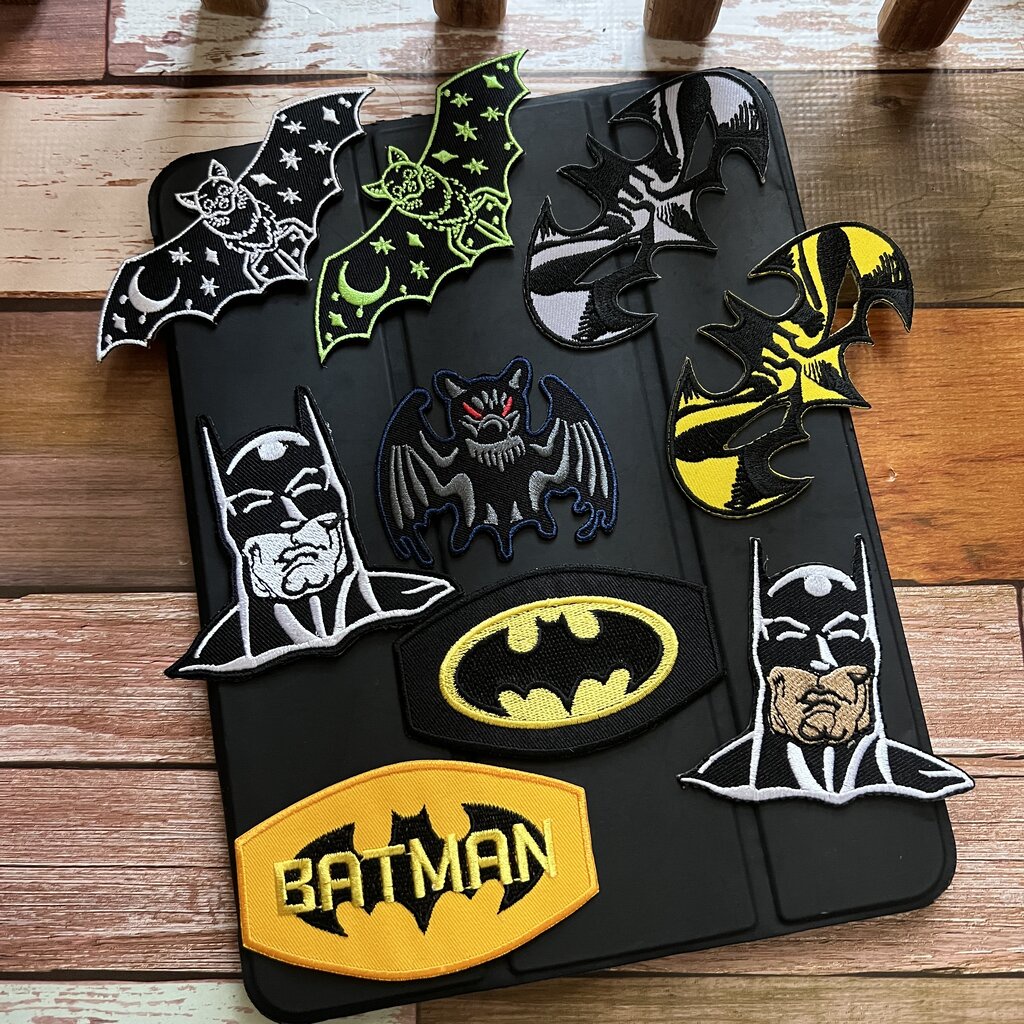 ค้างคาว Batman ตัวรีดติดเสื้อ อาร์มรีด อาร์มปัก ตกแต่งเสื้อผ้า หมวก กระเป๋า แจ๊คเก็ตยีนส์ Cute Creature Embroidered I... - รูปที่ 3