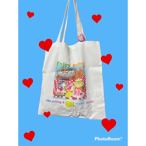 กระเป๋าผ้า enjoy bag Shopee Thailand