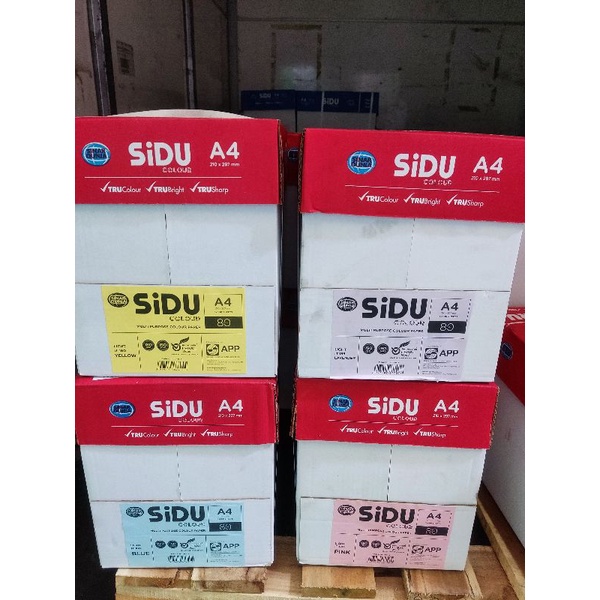 SIDU A4 กระดาษสี 80 แกรม