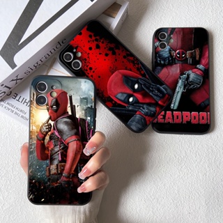 เคสโทรศัพท์มือถือ TPU แบบนิ่ม ป้องกันเลนส์กล้อง กันกระแทก ลาย Marvel Deadpool สําหรับ Apple iphone 14 Plus 13 12 11 Pro Max