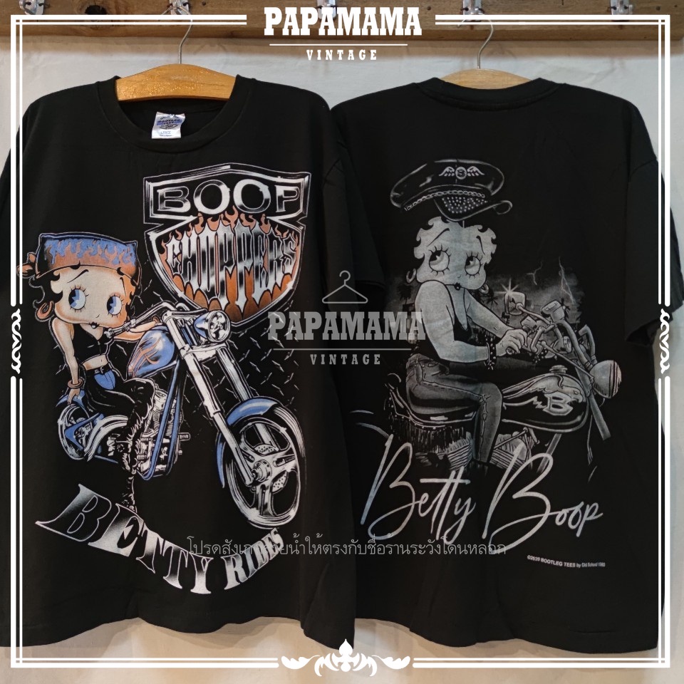 [ BETTY BOOP  ] X CHOPPERS เสื้อการ์ตูน เบตตี้ บูป เสื้อวินเทจ papamama vintage