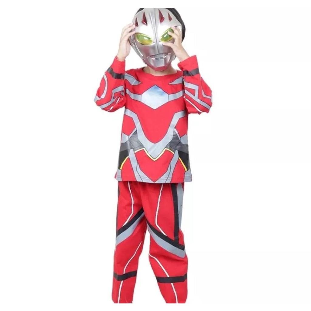 ชุดเด็ก ultramen saga ใหม่ hogo แถมหน้ากาก