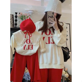 (ก07) พร้อมส่ง เซทสีแดง เซทคู่แม่ลูกเก๋ๆ