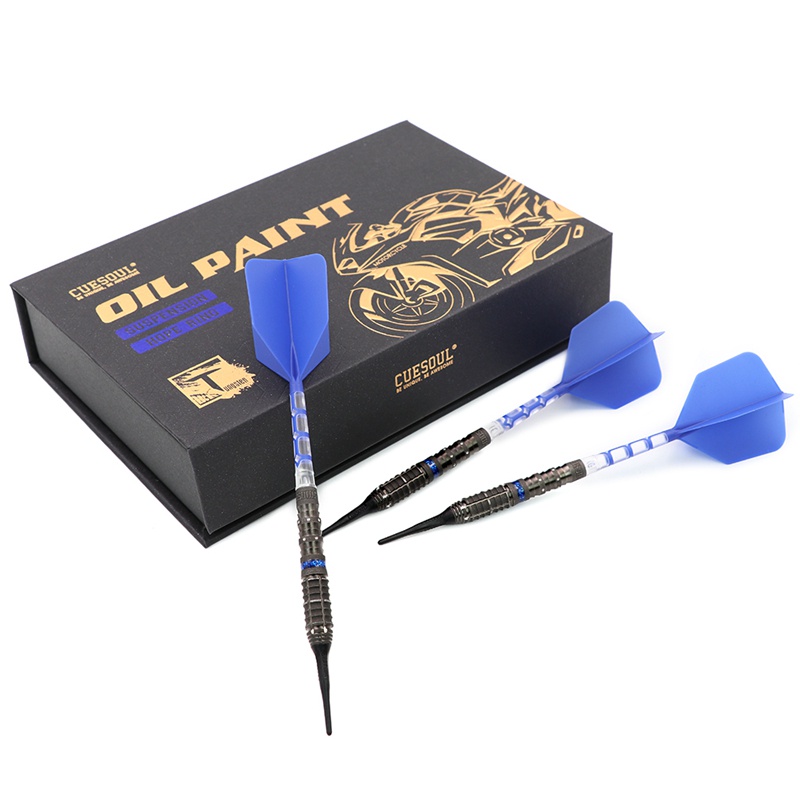 CUESOUL SUSPENSION Dart Set 19/22/24g 90% ทังสเตน Soft Tip สำหรับเล่นเกม Dart คุณภาพดี