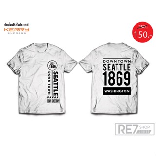 เสื้อยืดคอกลมสกรีนลาย SEATTLE 1869