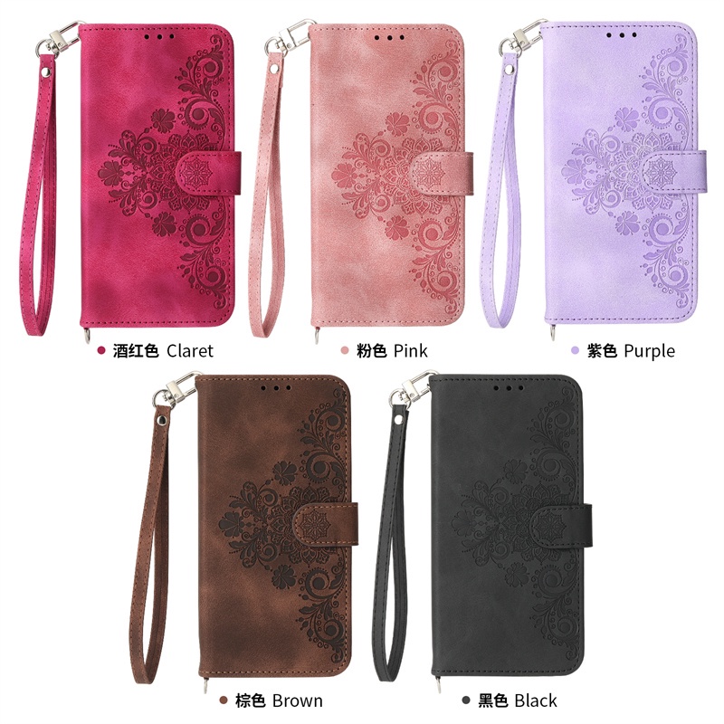 เคสโทรศัพท์หนัง แบบฝาพับ พร้อมช่องใส่บัตร หรูหรา สําหรับ Samsung Galaxy S21 Ultra S21+ S20 FE A12 M12 A22 A32 5G M32 4G 5