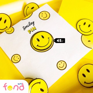 🧷เข็มกลัดหมุดหน้ายิ้ม 1 อัน🙂smiley pin