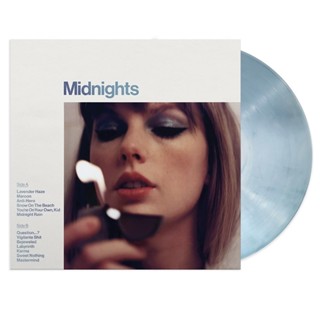 แผ่นเสียง Taylor Swift - Midnights , LP, Album, Special Edition, Moonstone Blue Marbled แผ่นเสียงมือหนึ่ง ซีล