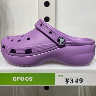 รองเท้า crocs แท้ 100% Crocs classic platform clog ราคาถูกกว่าห้าง รองเท้านิ่มเหมือนเหยียบขี้ รองเท้าหัวโตสูง