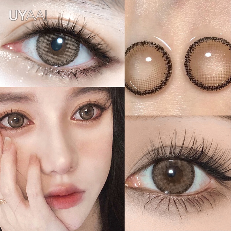 UYAAI x FRESHLADY คอนแทคเลนส์ Nami brown 14.2 มม. 2 ชิ้น/คู่