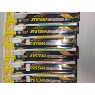 แปรงสีฟัน หัวแปรงขนาดกลาง ปลายเรียวแหลมนุ่ม Systema Original super soft ผลิต 24/11/20