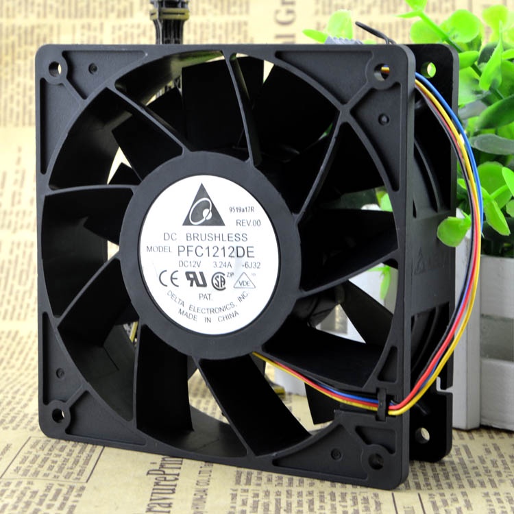 HY 12038 12V 3.24A PFC1212DE 12CM PWM COOLING FAN