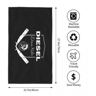 Diesel (3) ผ้าขนหนู ทรงสี่เหลี่ยม ดูดซับน้ํา 70x40 ซม. สําหรับเล่นกีฬา ฟิตเนส โยคะ กลางแจ้ง