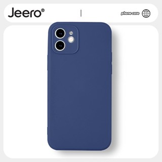 JEERO เคสไอโฟน เคสซิลิโคนนุ่มกันกระแทก เคสโทรศัพท์ Compatible for iPhone 14 13 12 11 Pro Max SE 2020 X XR XS 8 7 ip 6S 6 Plus