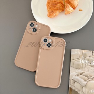 Lwy เคสโทรศัพท์มือถือ สําหรับ Oppo A12 A12e A7 A5s A3s Ax5 A53 A53s A33 A31 2020 A9 2020 A5 2020 A15 A15s A35 A52 A92 A92s A95 A91 F15 A57 F9 F11 A9 Reno 3 4Z 5Z 5 K3 K5 Find X3 Pro เคสนิ่ม สีน้ําตาล