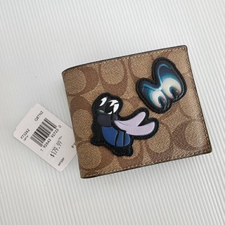 DISNEY X COACH 3-IN-1 WALLET IN SIGNATURE CANVAS