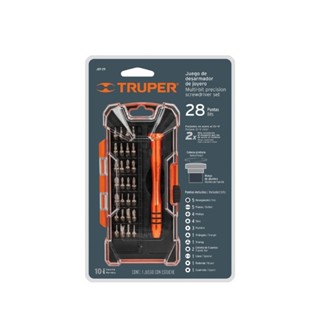 TRUPER 14160 ไขควงสำหรับงานละเอียด พร้อมดอกไขควง 29 หัว (JOY-29) (กล่อง 4 ชิ้น)