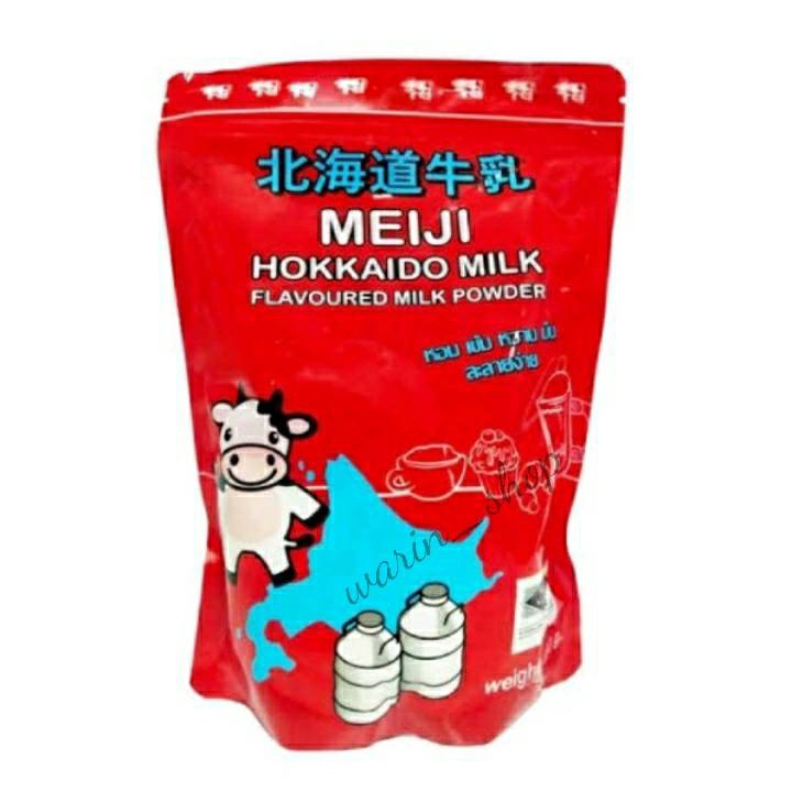 หัวนมผง ผงนมฮอกไกโด นมผงกลิ่นนมฮอกไกโด Meiji Hokkaido Milk ขนาด 480g.