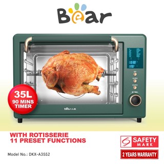 Bear Digital Oven With Rotisserie & 11 Preset Functions (DKX-A35S2)