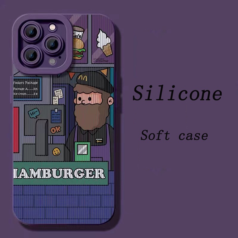 silicone soft case a bearded clerk เคส compatible for iPhone 14 pro max 13 pro max 12 pro max 11 pro max ix xr xs max case #2