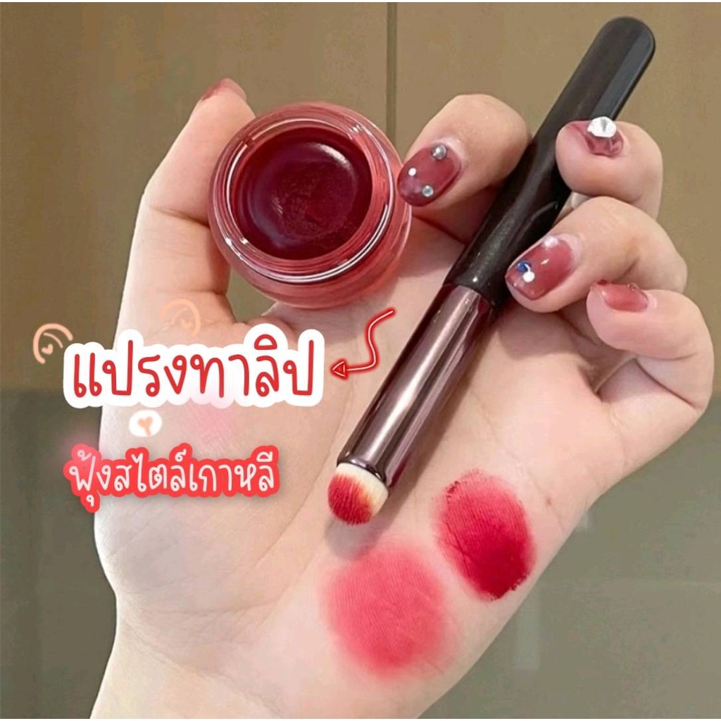 แปรงทาปาก แปรงลิปสติก คอนซีลเลอร์แบบพกพาระดับมืออาชีพ