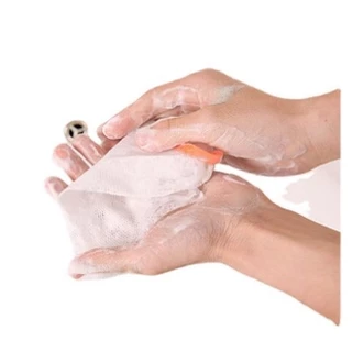 ถุงตาข่ายตีฟองล้างหน้าสบู่ฟอง ถุงโฟม Easy Bubble Mesh Soap Bag ประหยัดสบู่โฟมสุทธิด้วยการออกแบบสายรัด
