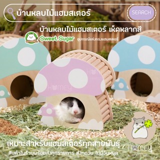 Homey Hamster บ้านหลบแฮมสเตอร์ Sweet Sugar ของแต่งกรงหนู ท่อมุด เม่นแคระ รองกรง kaytee niteangel millamore tafit อาหารh1