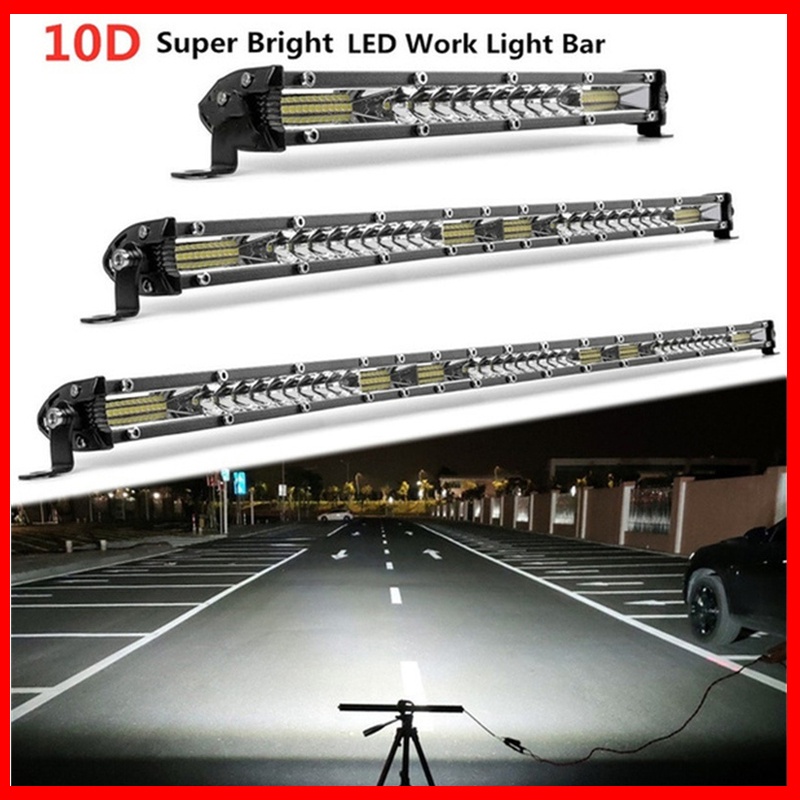10D Ultra-thin LED Work Light Bar 11.6/21.7 Inch Combo Beam Light Bar for Car Driving Vehicle Off-ro