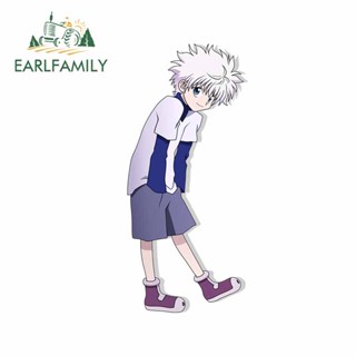 Earlfamily สติกเกอร์ ลายการ์ตูนอนิเมะกราฟิก Hunter X Hunter Killua Zoldyck 13 ซม. X 5.8 ซม. สําหรับติดตกแต่งรถยนต์ แล็ปท็อป