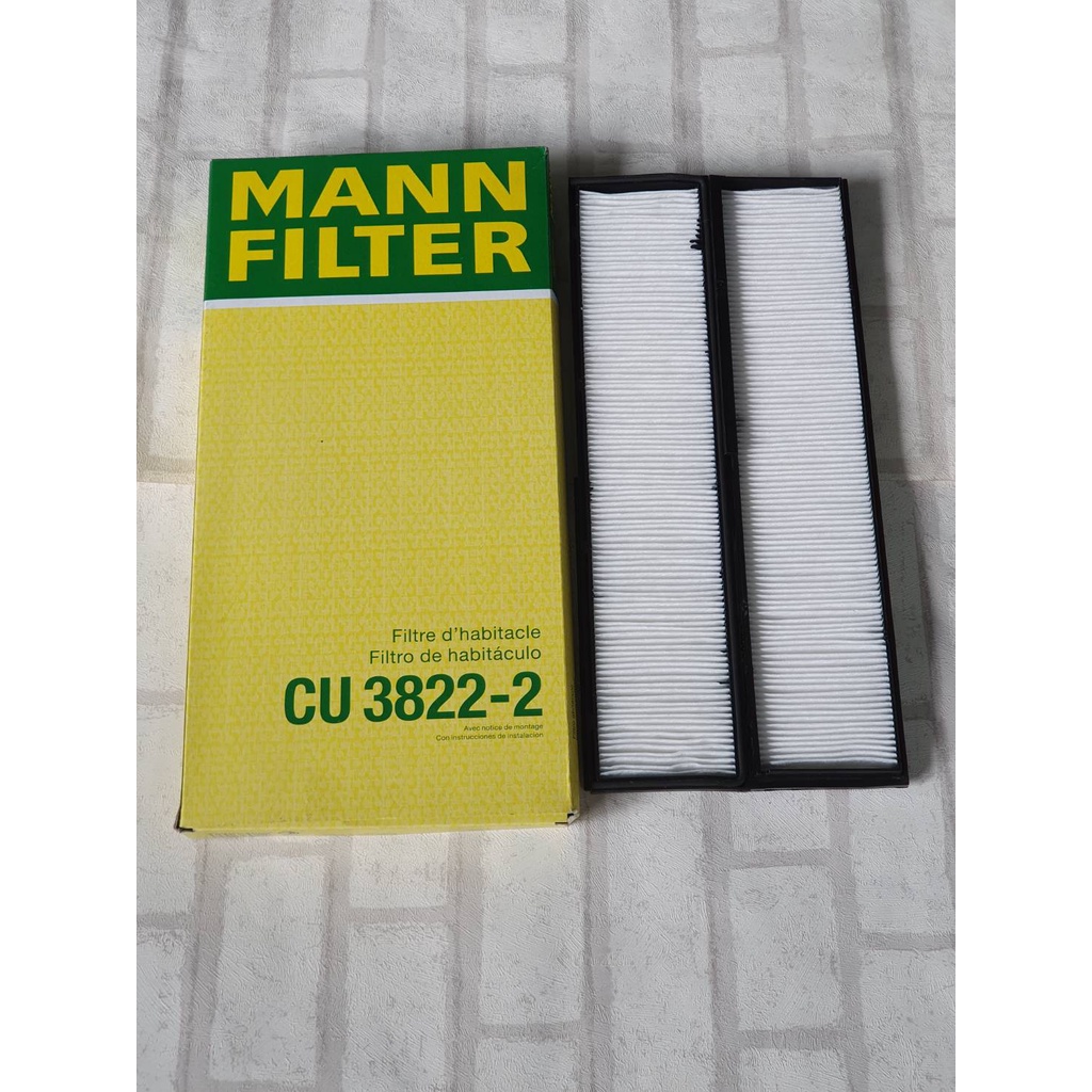 กรองแอร์ Benz E-Class W124 ( 1993 - 1996 ) ทุกรุ่น / Cabin Air filter Mann CU3822-2 / CU 3822-2