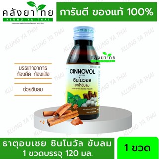 ยาธาตุผสมอบเชย ยาธาตุอบเชย ซินโนวัล บำรุงธาตุ ขับลม แน่นท้อง ขนาด 120 มล (1ขวด)  (ยาสามัญประจำบ้าน)