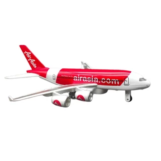 โมเดลเครื่องบิน Air Asia โครงเหล็ก มีไฟ-มีเสียง วิ่งได้ เครื่องบิน ขนาด ยาว22cm.xกว้าง20cm. 380A # 380T # 380Y # 77731 #