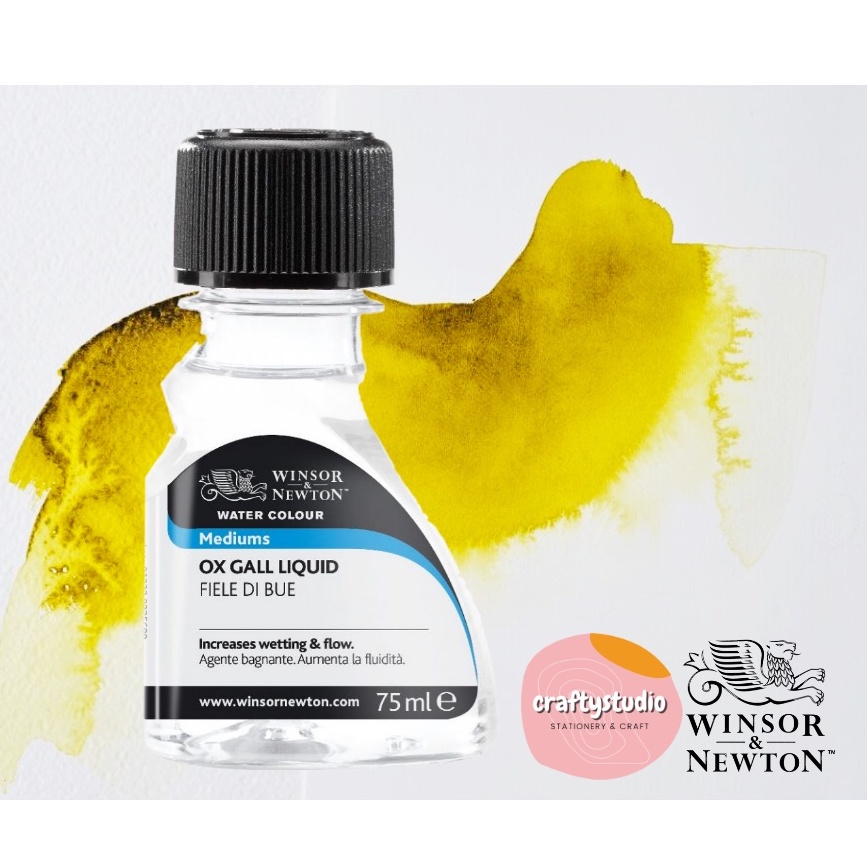 น้ํายา Winsor Newton Ox Gall สีน้ําปานกลาง