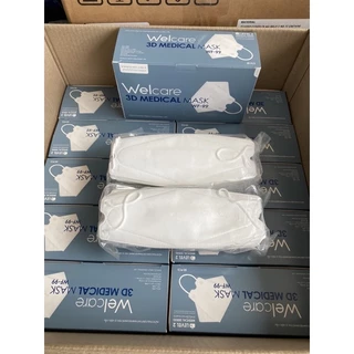 Welcare 3D WF-99 หน้ากากอนามัยทางการแพทย์ แบบกล่อง จำนวน 50 ชิ้น