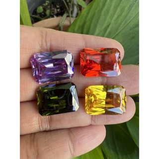 cubic zirconia 13x18mm 4 colors 4 pieces