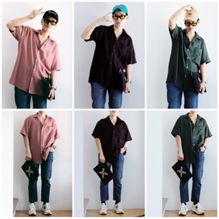 เสื้อเซิ๊ต ปกฮาวาย สไตล์เกาหลี🇰🇷