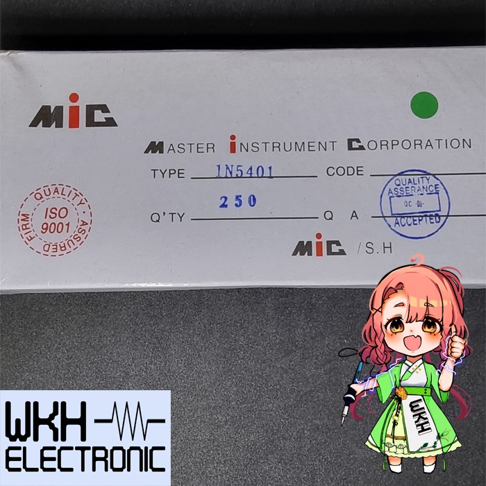 ไดโอด 1N5401 IN5401 5401 ไดโอด 100V 3A Standard Recovery Rectifier