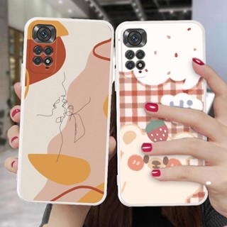 เคสป้องกันโทรศัพท์มือถือซิลิโคนยาง แบบนิ่ม สีขาว สําหรับ Xiaomi Mi 10T 11T pro 11lite 6X A2 Redmi 9 9C 9A 9T 10 10C 10A 8A 6A Note 7 8 9 10 9s 11 11s 8pro 9pro 10pro 11pro POCO F1 F3