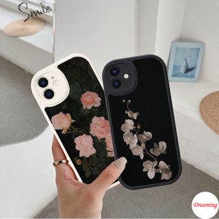 เคสโทรศัพท์มือถือ แบบนิ่ม ลายดอกไม้ สีขาว สีชมพู สําหรับ OPPO A98 A96 A95 A94 A93 A92 A91 A78 A77S A76 A74 A57 A55 A54 A53 A38 A33 A52 A31 A17 A16K A15S