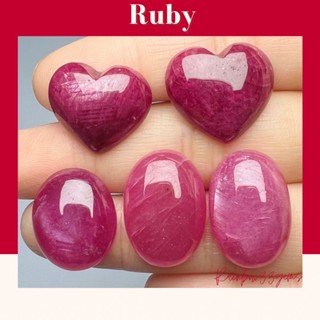 RBB023 Natural Ruby Africa พลอยทับทิมเผาใหม่ อาฟริกา พลอยแท้ พลอยแดง