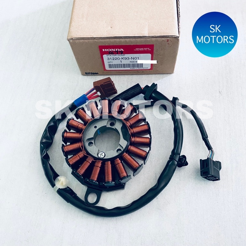 ขดลวดจานไฟ (ฟิลคอยล์) มัดไฟ มัดข้าวต้ม แท้👍100% SCOOPY-I NEW ปี 2017-2019 รหัส 31220-K93-N01