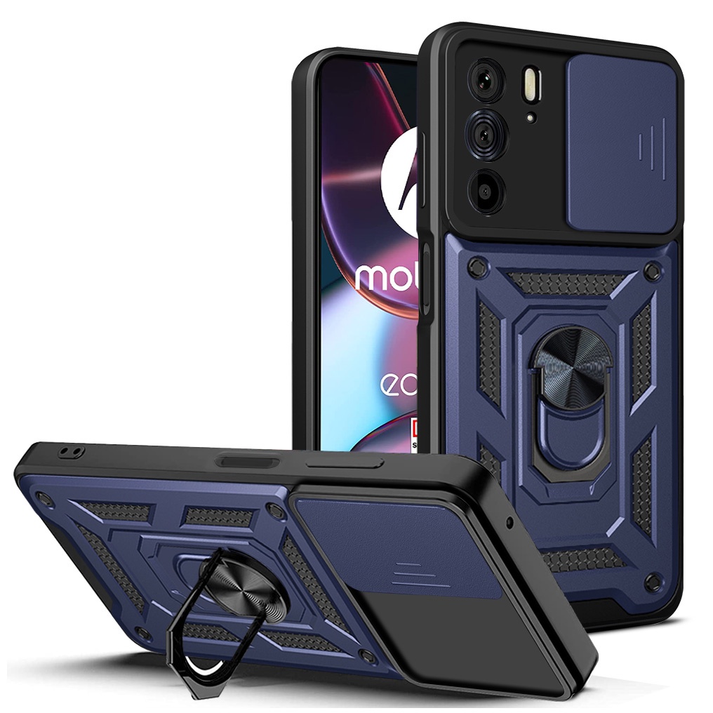 ปลอกสําหรับ Motorola Moto Edge 50 Pro Ultra Fusion 40 Neo เคสโทรศัพท์ Anti-drop Hard โทรศัพท์ฝาหลังพร้อมเลนส์ป้องกันและวงเล็บ