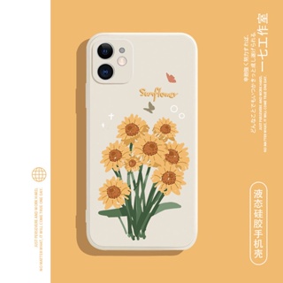 Sunflower เคสไอโฟน iPhone 7plus 8plus 13 12 pro max 14 11 pro phone case 7 8 เคส 7 8พลัส TPU cover นิ่ม Xr Xs X max