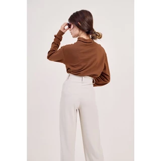 Marshmallow Pants Vol.2 สีใหม่ กางเกงทรงกระบอกผู้หญิง กางเกงทำงาน เอวสูง ผ้าลื่นเย็นสบาย