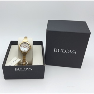 นาฬิกา BULOVA WOMENS 97L136 QUARTZ MOTHER OF PEARL พร้อมกล่อง (ใหม่มีตำหนิ)